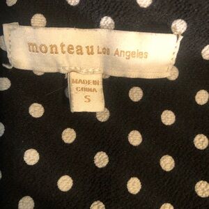 Monteau Black with White Dots Dress